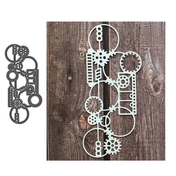 

AddyCraft Metal Cutting Dies gear Stencils for DIY Scrapbook Photo Album Paper Card Decorative Craft Embossing Die new