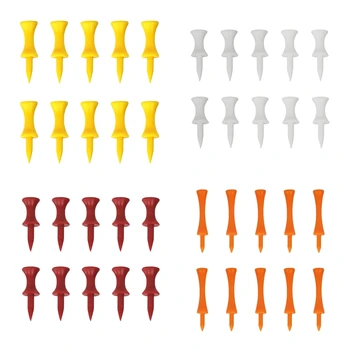 

Pack of 10pcs Golf Tees Plastic Golf Nail Limit Pin Outdoor Sports Supplies