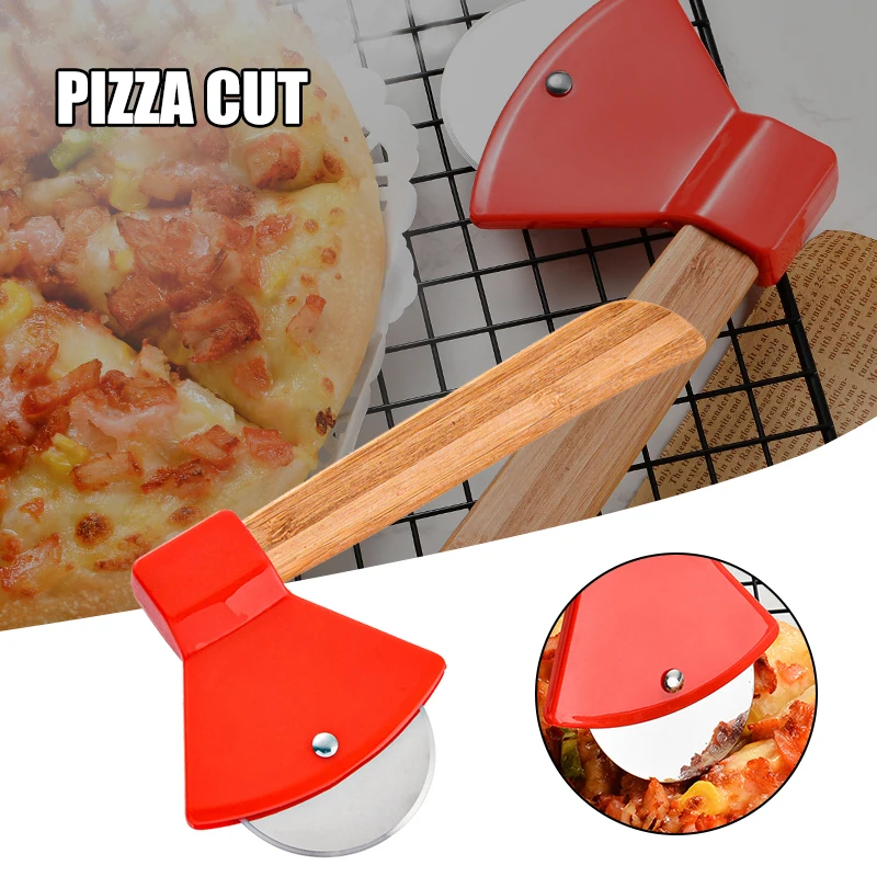 Нож для пиццы бамбуковый нож с ручкой Пластик торт приспособления выпечки Кухня