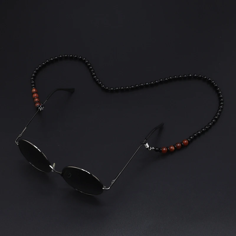 

1Pcs Chic Vintage Handmade Stone Bead Luxury SunGlasses Chain Women Men Glasses Holder Strap Eyewear Accessories Jewelry