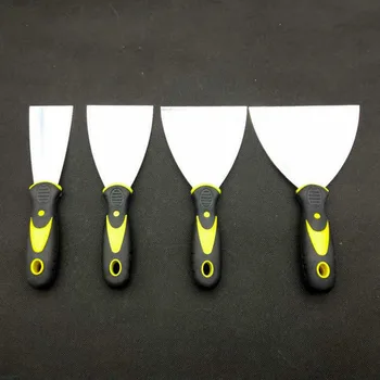 

4pcs/set Reusable Manual Wallpaper Cleaning DIY Plaster Scraping Decals Metal Scraper Thickened Drywall Finishing Putty Shovel