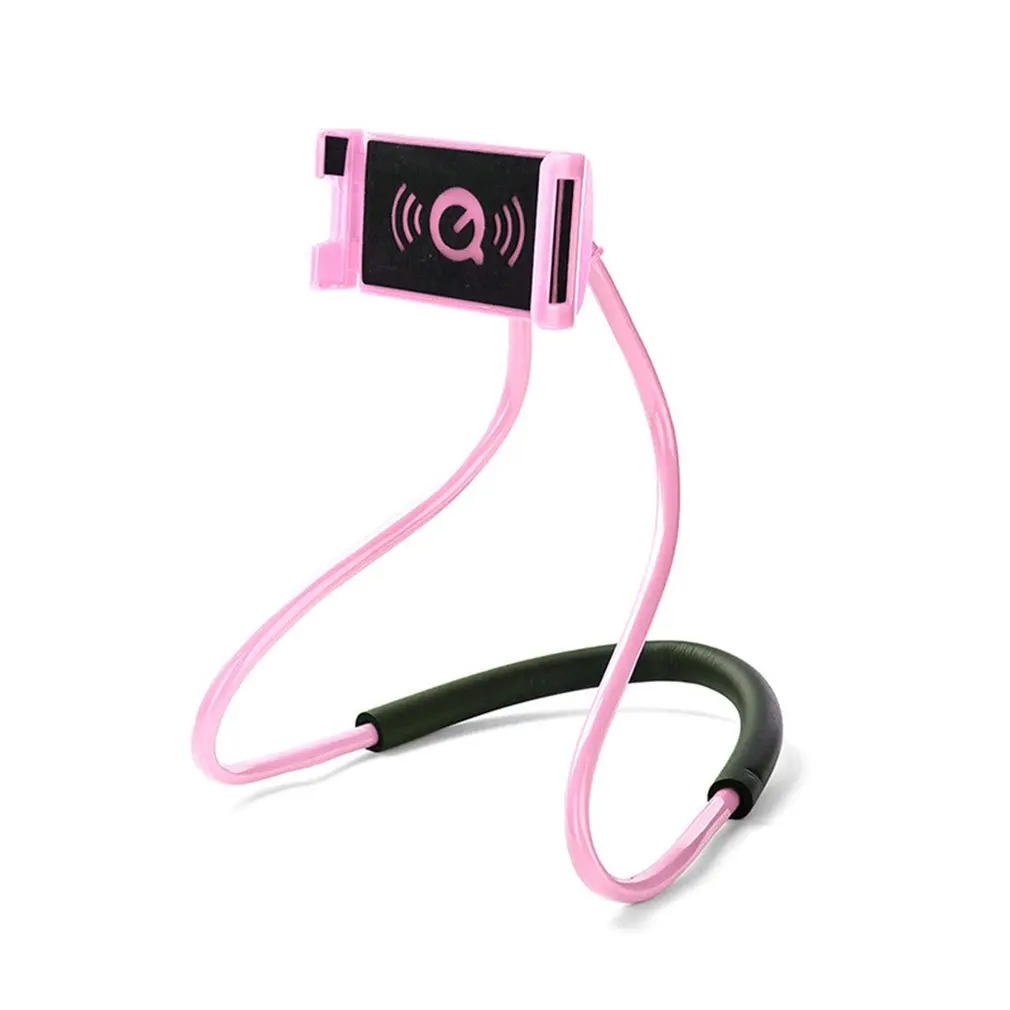 

Flexible Mobile adjustable Phone Holder Hanging Neck Lazy Necklace Bracket Bed 360 Degree Phones Holder Stand For iPhone Xiaomi