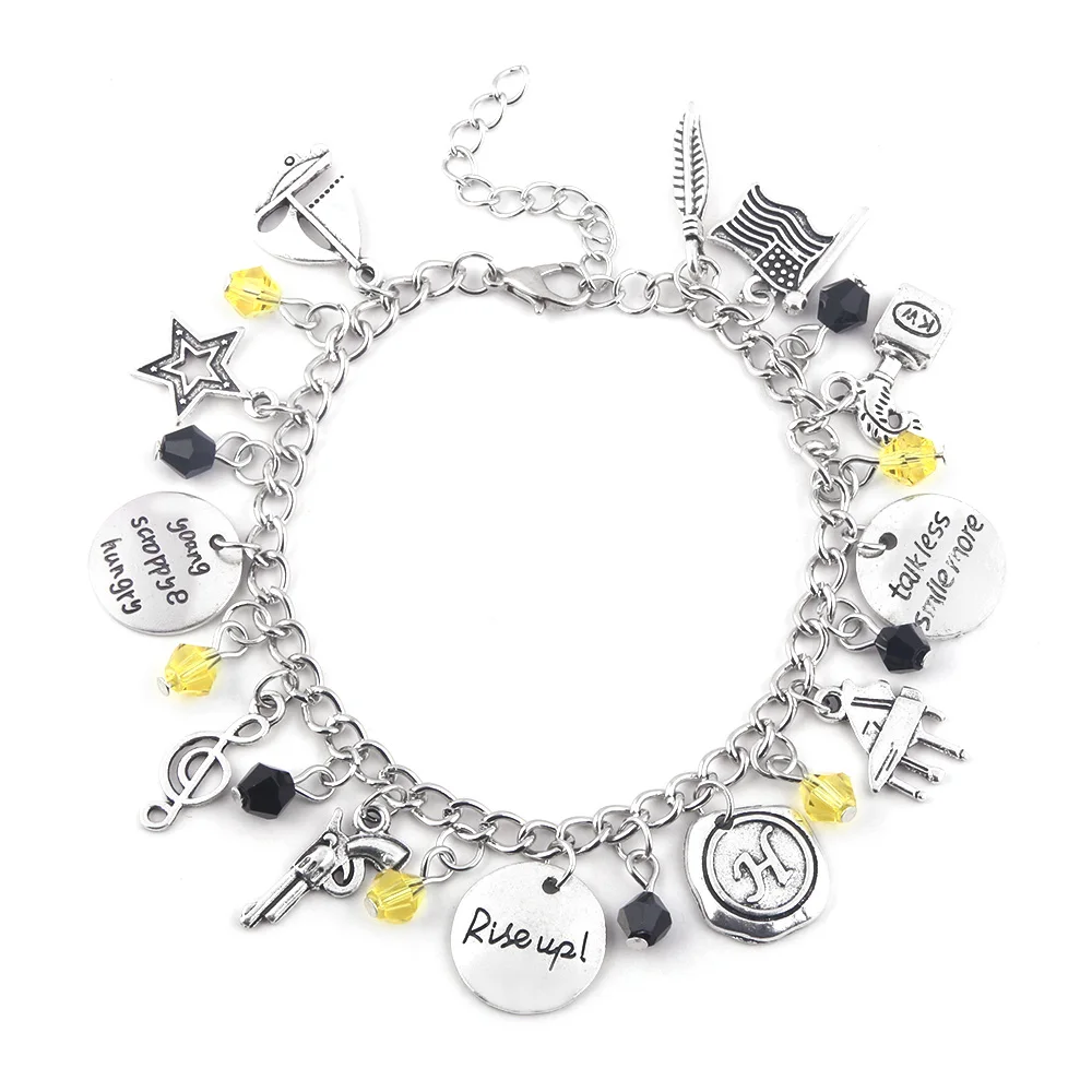 Broadway Musical Hamilton Jewelry Merchandise Charm Bracelet Rise Up Friendship 