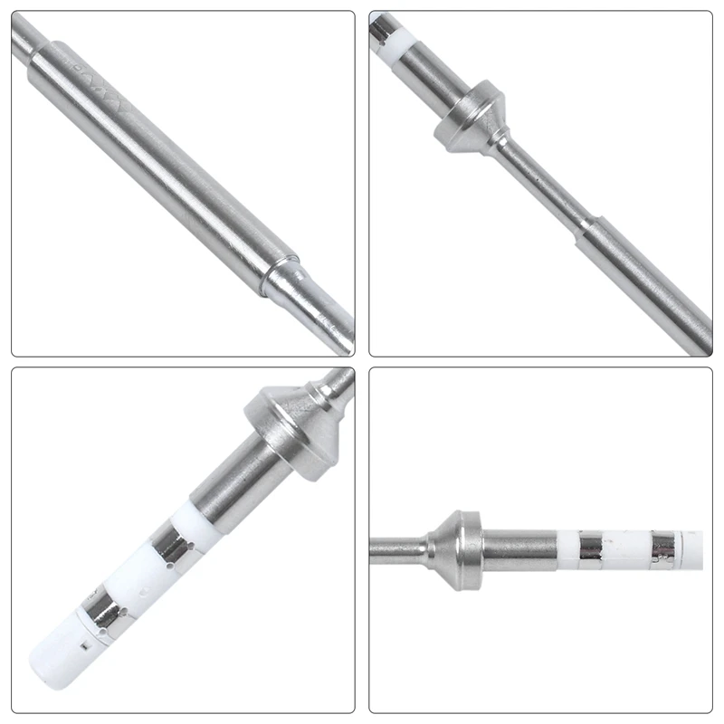 2 Pcs for Mini TS100 Digital Soldering Iron Replacement Tip Lead Free Electric Soldering Iron, 1 Pcs(TS-C4)& 1 Pcs(TS-KU