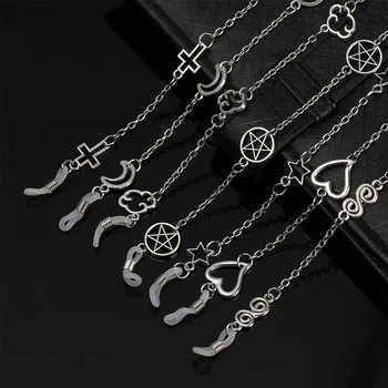 

Metal Eyeglasses Chain Star Moon Glasses Neck Strap Rope Women Men Eyewear Accessories Sunglasses Necklace 70/80cm