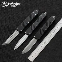 Hifinder Made D2 blade Aluminum handle Survival EDC camping hunting outdoor kitchen Tool Key Utility knife 1