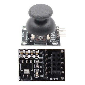 

1 Pcs 3.3V Socket Adapter Plate 8Pin NRF24L01 Module & 1 Pcs 5 Pin Breakout Module Shield for Ps2 Joystick Controller