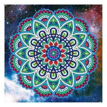 

DIY LED Luminous Diamond Painting Animal Shaped Diamond Embroidered Cross Home Decoration Colored Flowers