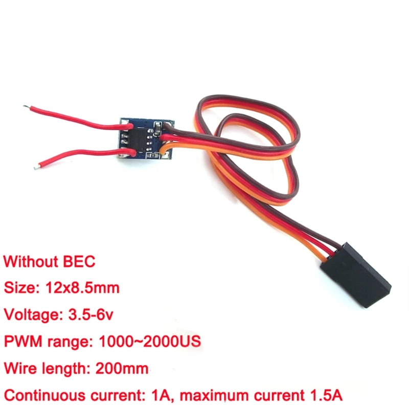 1pc Micro 1A Dual-way Brushed ESC DC 5V Electronic Speed Controller Winch Control Circuit Board for RC Model Toy Car Plane 360° |