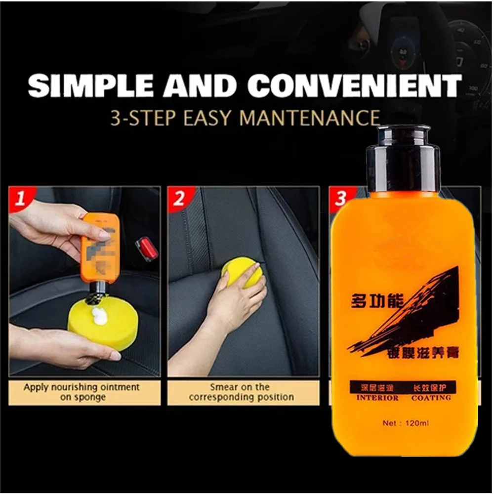 

Automotive Interior Auto & Leather Renovated Coating Paste Maintenance Agent Leather Refurbishing Cleaner