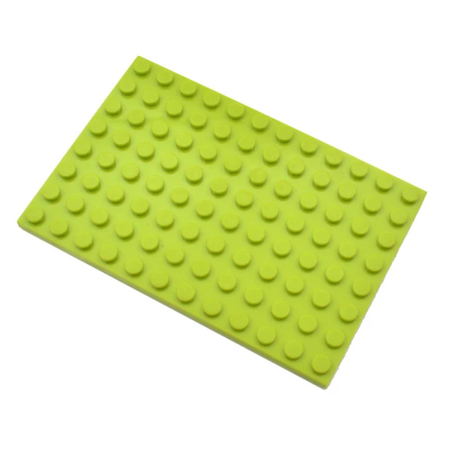 20pcs DIY Building Blocks 8x12 Dots Thin Figures Bricks Educational Creative Size Compatible With Brand Toys for Children Light Green 20PCS