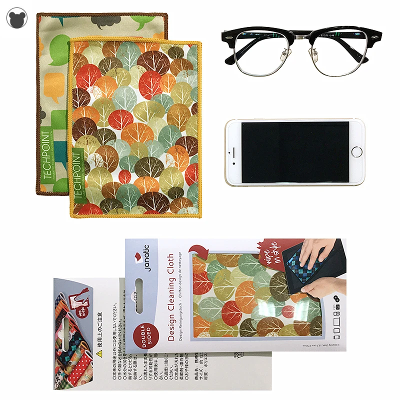 Microfiber Double-sided Cleaning Cloth for Mobile Phones Tablet Screen Glasses
