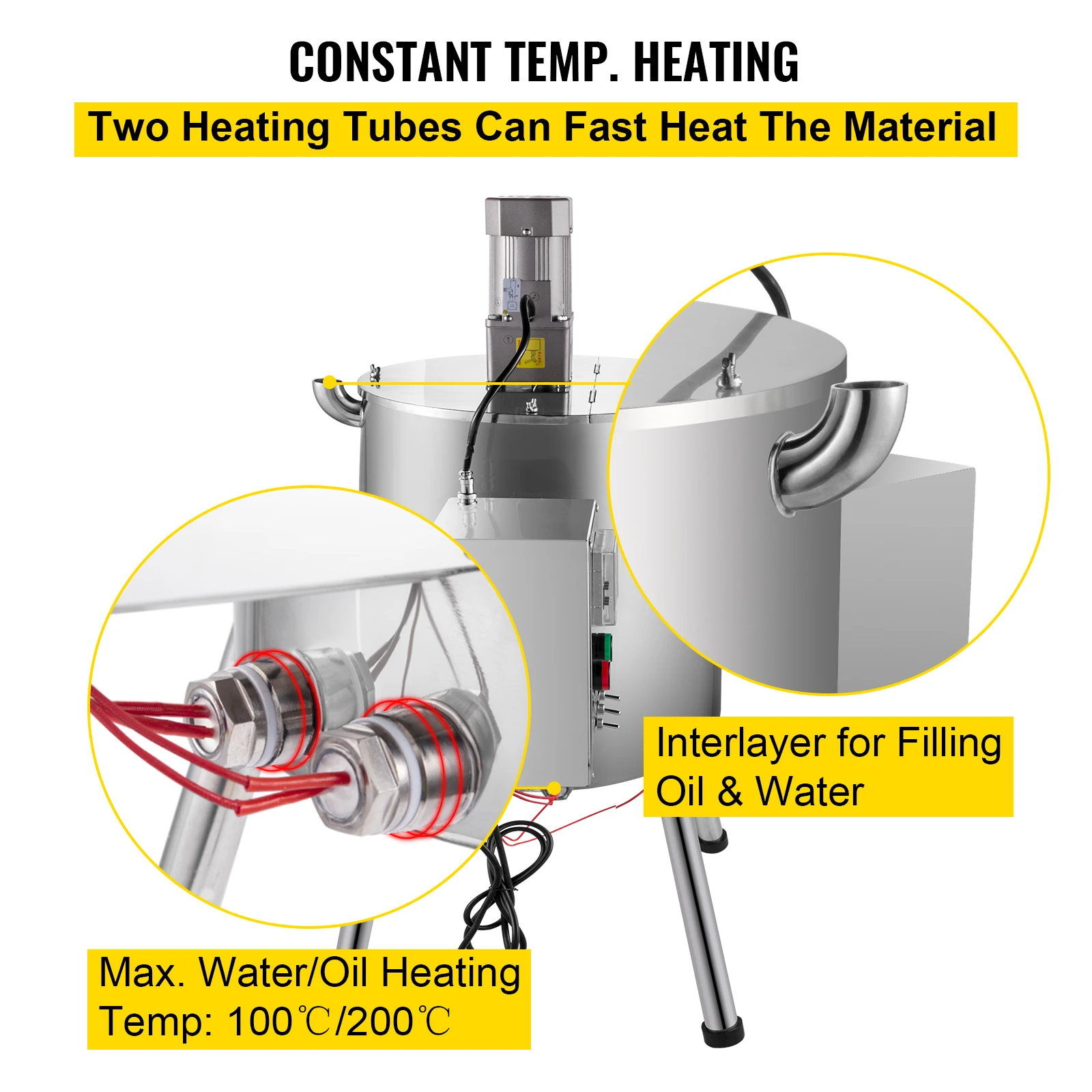 Electric Lipstick Filling Machine with Thermostat Heating