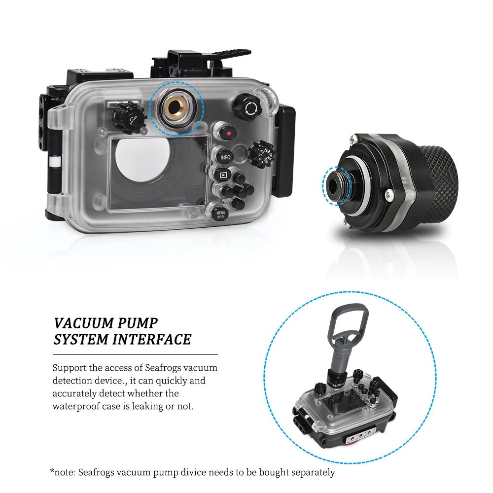 For Olympus TG-6 TG6 Waterproof Camera Case 60M/195ft Newest Underwater Camera Protective Cover Diving Housing 1pc