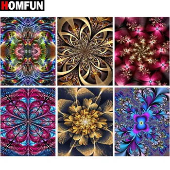 

HOMFUN Diamond Painting Cross Stitch "Mandala scenery" Full Square Round Diy 5d Diamond Embroidery Picture Rhinestone Art