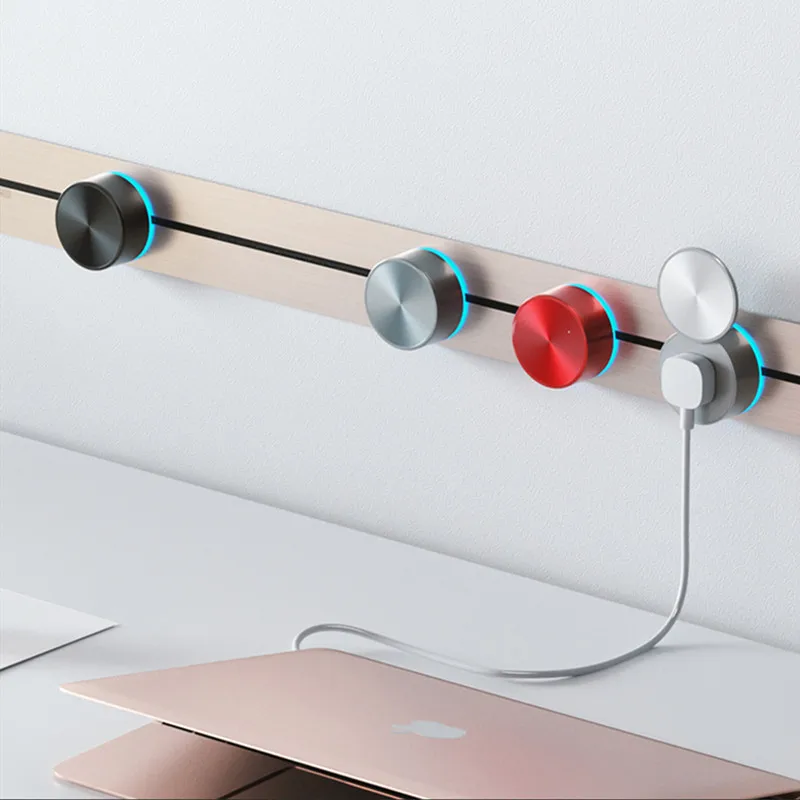Wireless Power Track 750mm Electrical Orbital Socket CN 4 Moverable Adapters Flexible Outlet Black Gray Silver Champagne Q | Обустройство