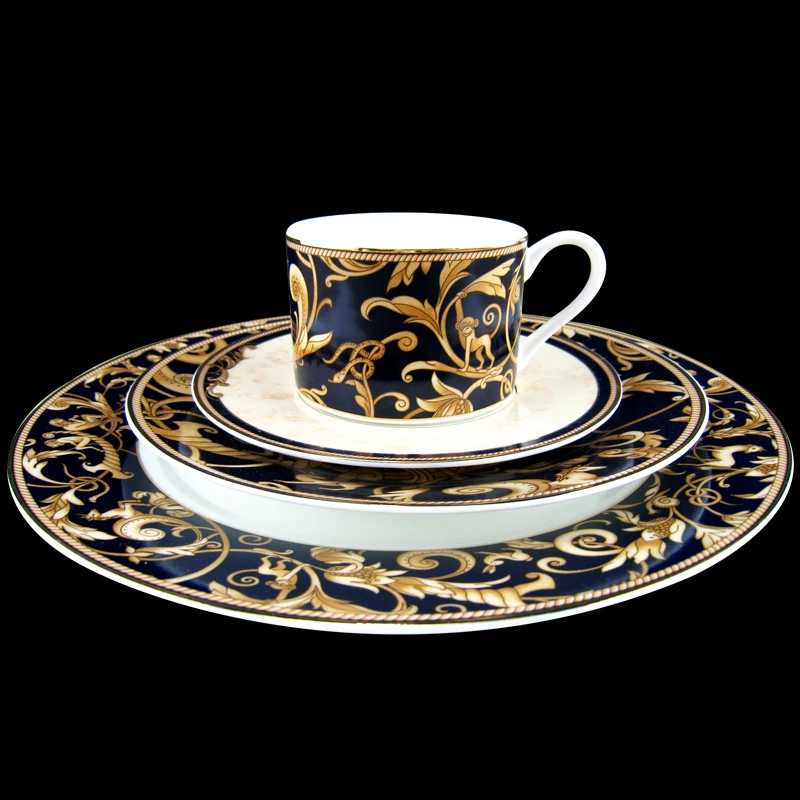 

Bone China Phnom Penh dinner plates steak plate dishes salad plate cup Saucer tableware set Classic Greek myth dinnerware