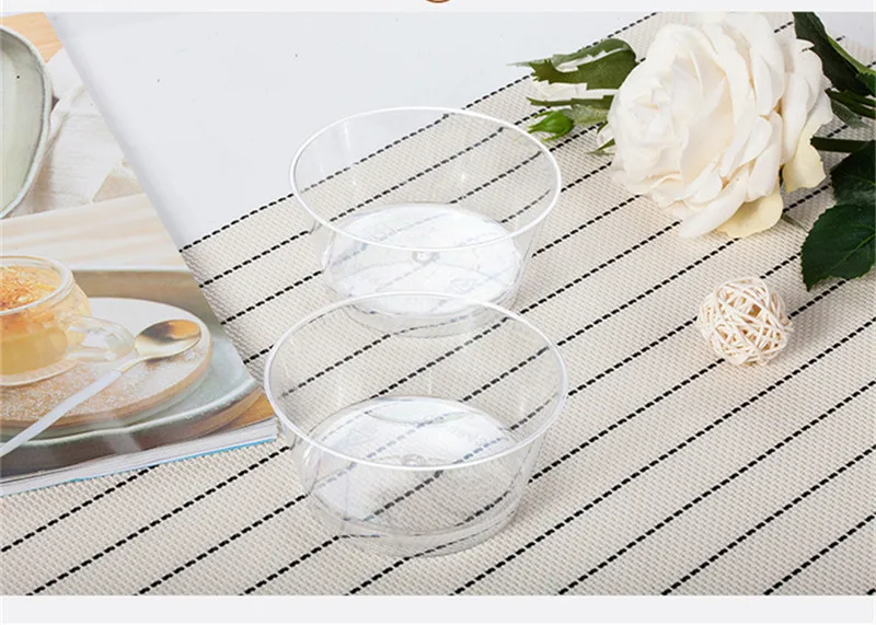 10pcs High quality 130ml170ml180ml240ml creative handmade diy dessert pudding ice cream jelly cake decor plastic cups