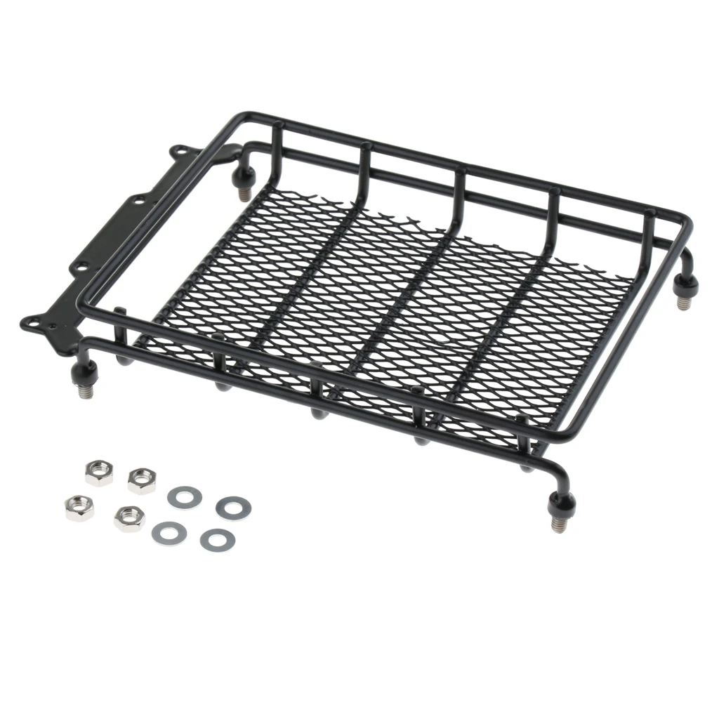 Top Storage Roof Rack Cargo Luggage Carrier Basket with Metal Black