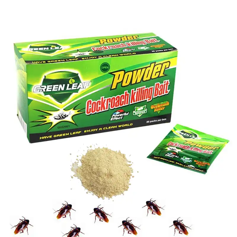 100 Pcs Green Leaf Pest Control Powerful Cockroach Killing Medical