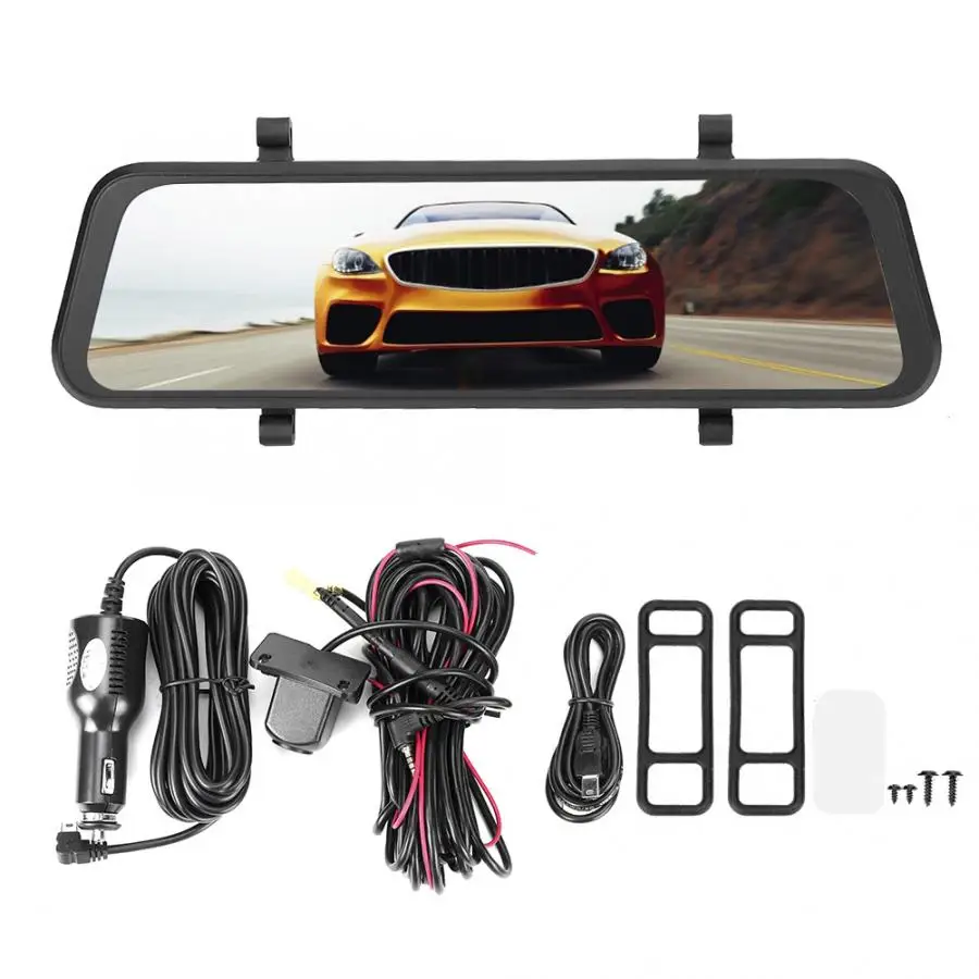 10in Автомобильный видеорегистратор A7 IR HD Full touch screen Driving recorder двойная медиа-камера