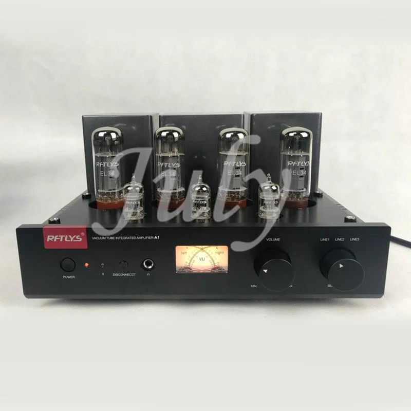 

RFTLYS A1 combined EL34 Bluetooth tube power amplifier, fever tube amplifier tube amplifier, with Bluetooth input function