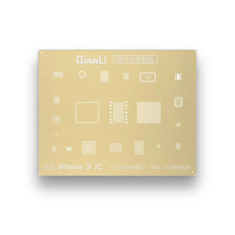 QianLi Gold High quality Chip BGA Reballing Stencil Kits Set Solder tin for iphone 5/5s/6/6p/6s/6sp/7/7plus/8/8 plus/x/xs max/XR