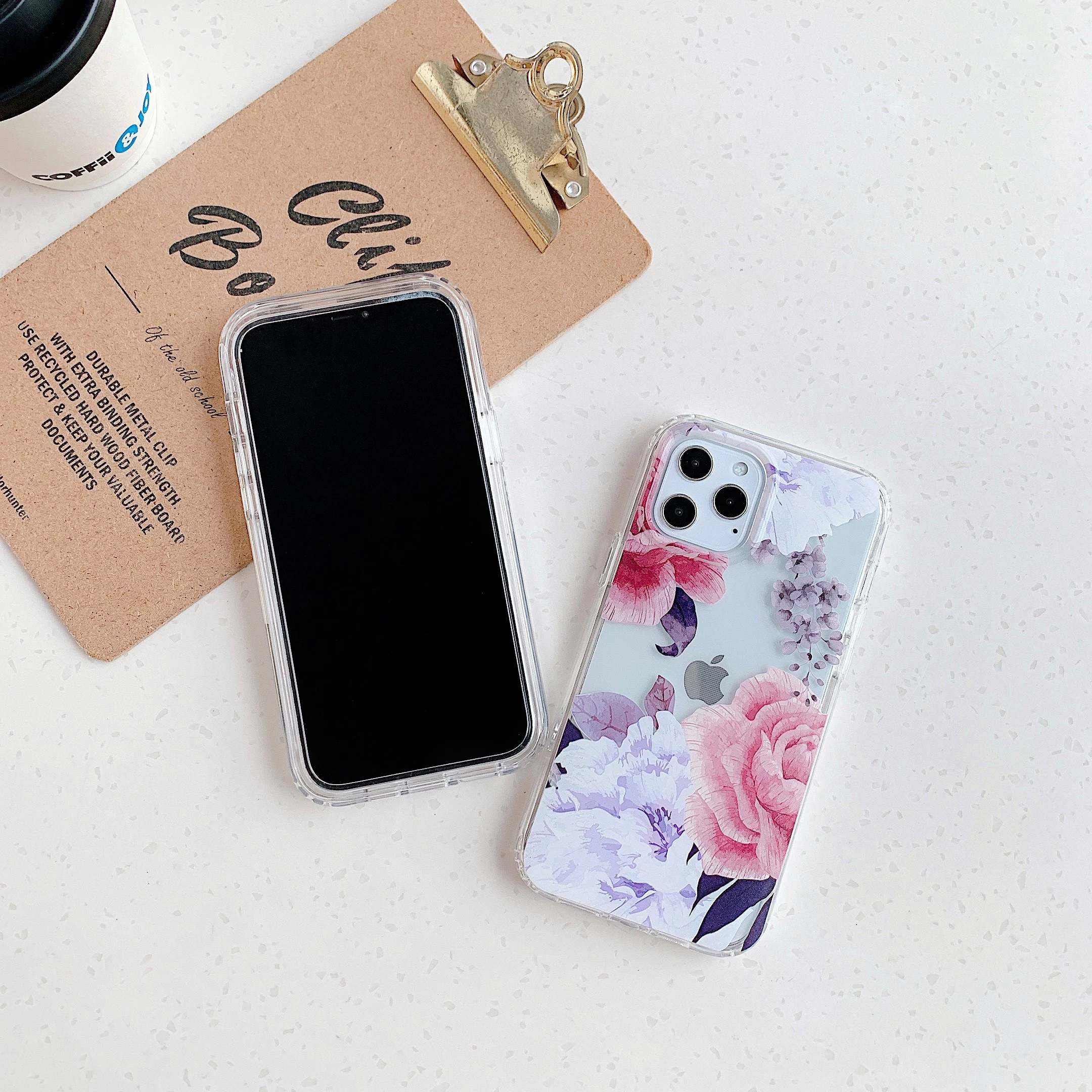 For iPhone 13 11 12 Pro Case Vintage Flowers Phone Cases For iPhone 12Mini 11 Pro Max 8 7 Plus X XS Max XR Soft Back Cover Coque