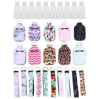 

10Pcs Travel Bottle Keychain Holders Set Empty Bottles for Liquid Lotion