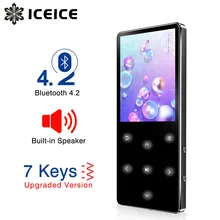 ICEICE MP3-плеер с Bluetooth сенсорными клавишами встроенный динамик 8 ГБ 16 ГБ 32 ГБ 40 ГБ HiFi портативный плеер радио FM Запись MP 3