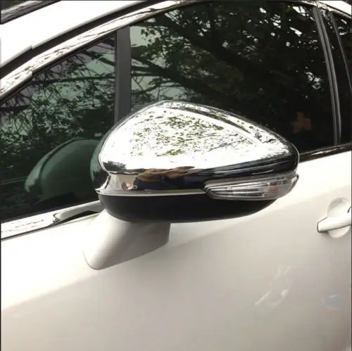 Хромированная зеркальная Накладка для CITROEN C4L C4 L из углеродного волокна LF1 2013 2015