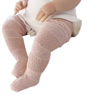 

Baby Stockings Breathable Mesh Pantyhose New Solid Cotton Casual Baby Girls Knee Long Soft Knee High Socks