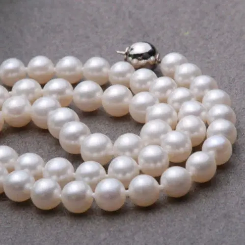 Miss charm je.747 8-9 мм Белое Южное море круглое жемчужное ожерелье AAA