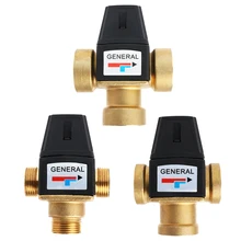 3 ходовой латунный DN20/DN25 Мужской Женский резьба воды термостатический смесительный клапан 3/" 1" Прямая поставка