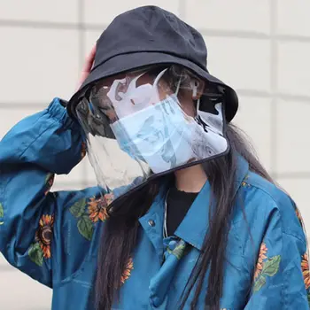 

Multi-function Protective Cap Anti Infection Protective Hat Eye Protection Anti-fog Windproof Hat Removable Face Cover Cap
