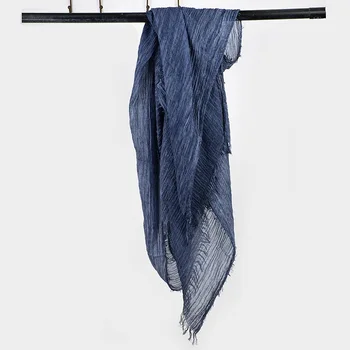 

CUHAKCI Linen Wraps Winter Lady Cotton High Quality Shawls Femme Soft Autumn Scarf Warm Solid Color Scarves