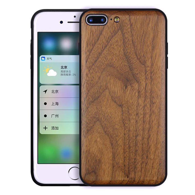 Чехол для мобильного телефона из натурального дерева iphone 7 7plus XR X Xs деревянный