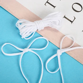 

100M DIY Handmade Face Mask Earloop Ear Rope Elastic Band String Sewing Materials Mouth Cover Ears Hook Earbands Craft Masks
