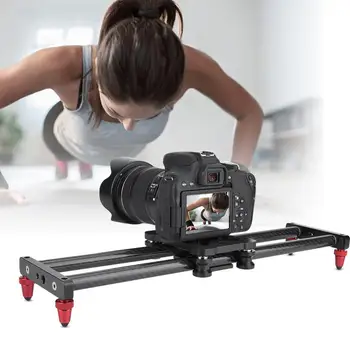 

42cm Carbon Fiber DSLR Camera Slider Video Stabilizer Rail Camcorder Filming Camera Track Slider with 1/4 Screw Holes