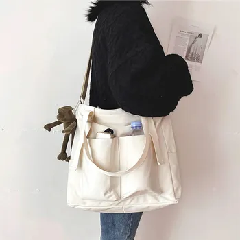 Female Bag Shoppers Simple Fashion Zipper Handbags Shoulder Waterproof Large Capacity Tote Bags 2021 Women's Brand Crossbody 1