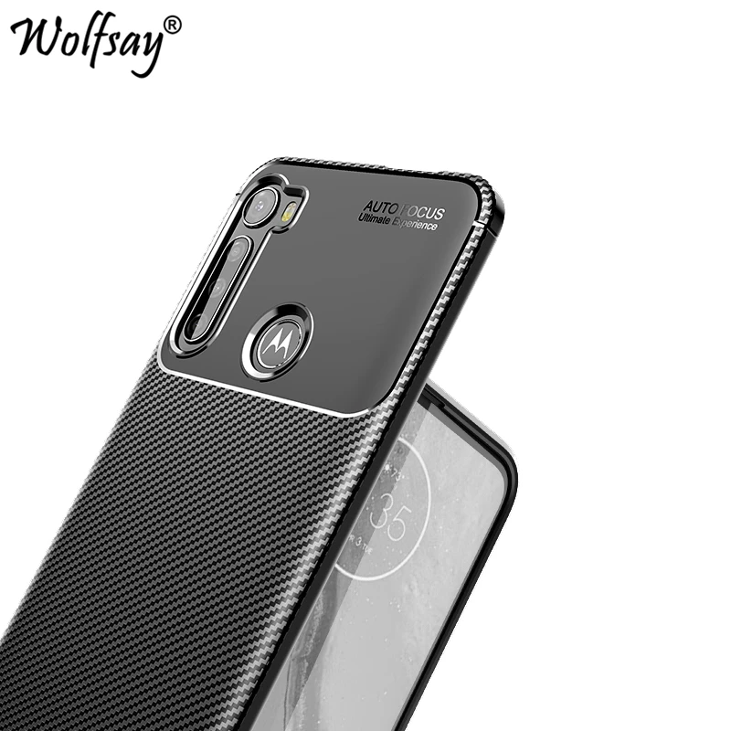 Чехол для Motorola Moto One Fusion Plus силиконовый чехол из углеродного волокна Plus|Бамперы| |