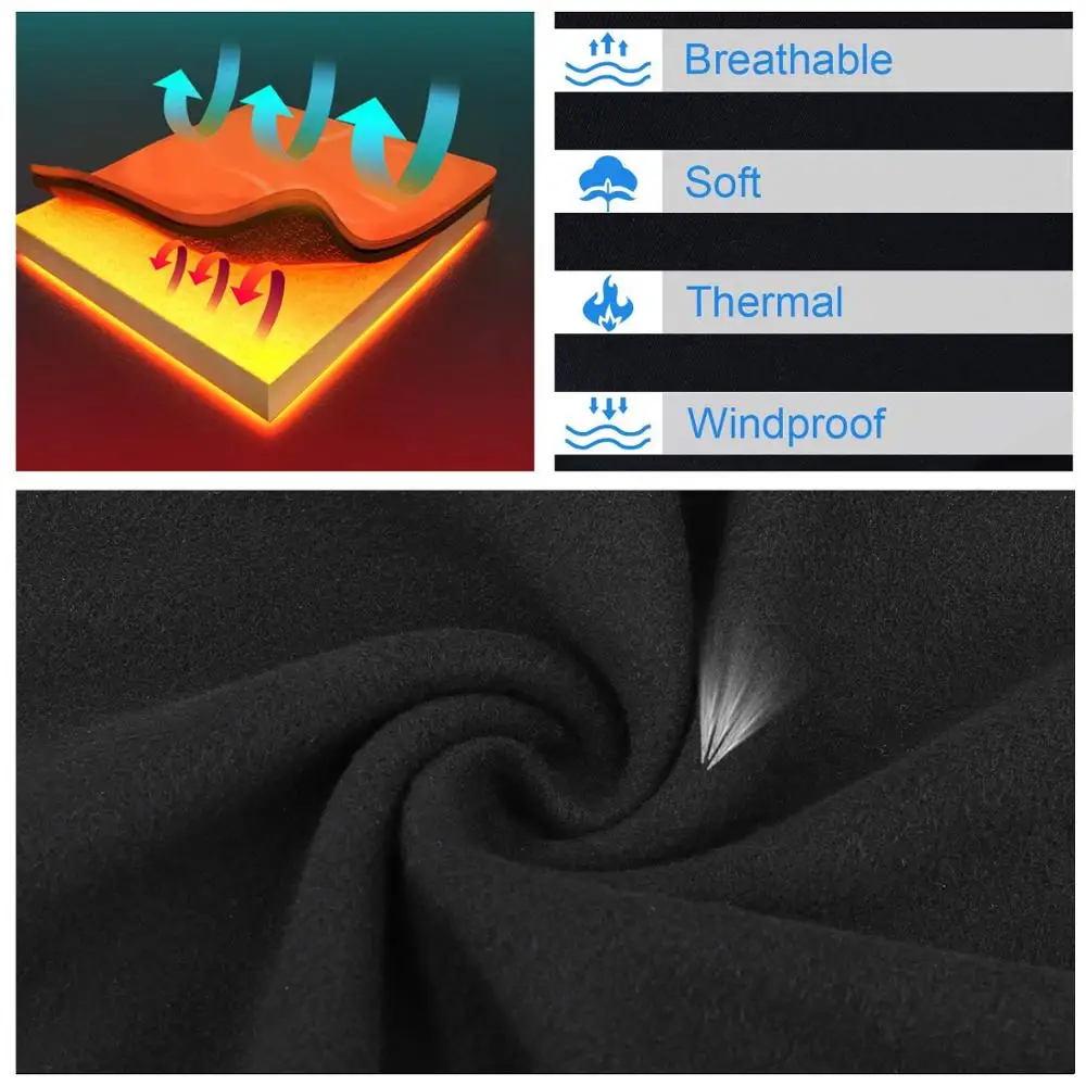 Зимняя теплая мотоциклетная полумаска для лица Балаклава флисовая горловина