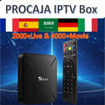 

TX3 mini Android 7.1/4K HDR/S905W Smart tv box&pro neotv procaja iptv subscription France Spain moviestar Arabic italy Germany