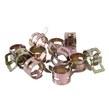 10Pcs 13mm Spring Band Type Fuel Vacuum Hose Silicone Pipe Tube Clamp Clip