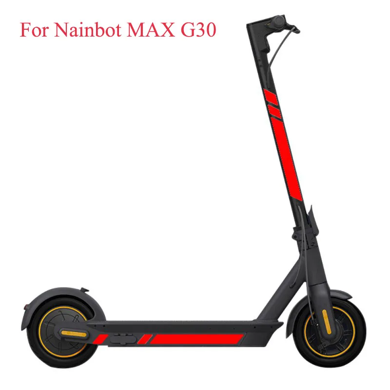 Новые водонепроницаемые ПВХ светоотражающие наклейки для Ninebot MAX G30 электрический скутер безопасные надежные и практичные защитные наклейки Горячая Распродажа
