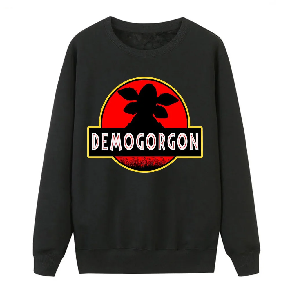 Толстовка с принтом Demogorgon, Женская мода, Осень-зима, уличная одежда, пуловер, Повседневный, для фитнеса, женский спортивный костюм с круглым вырезом - Цвет: black 6
