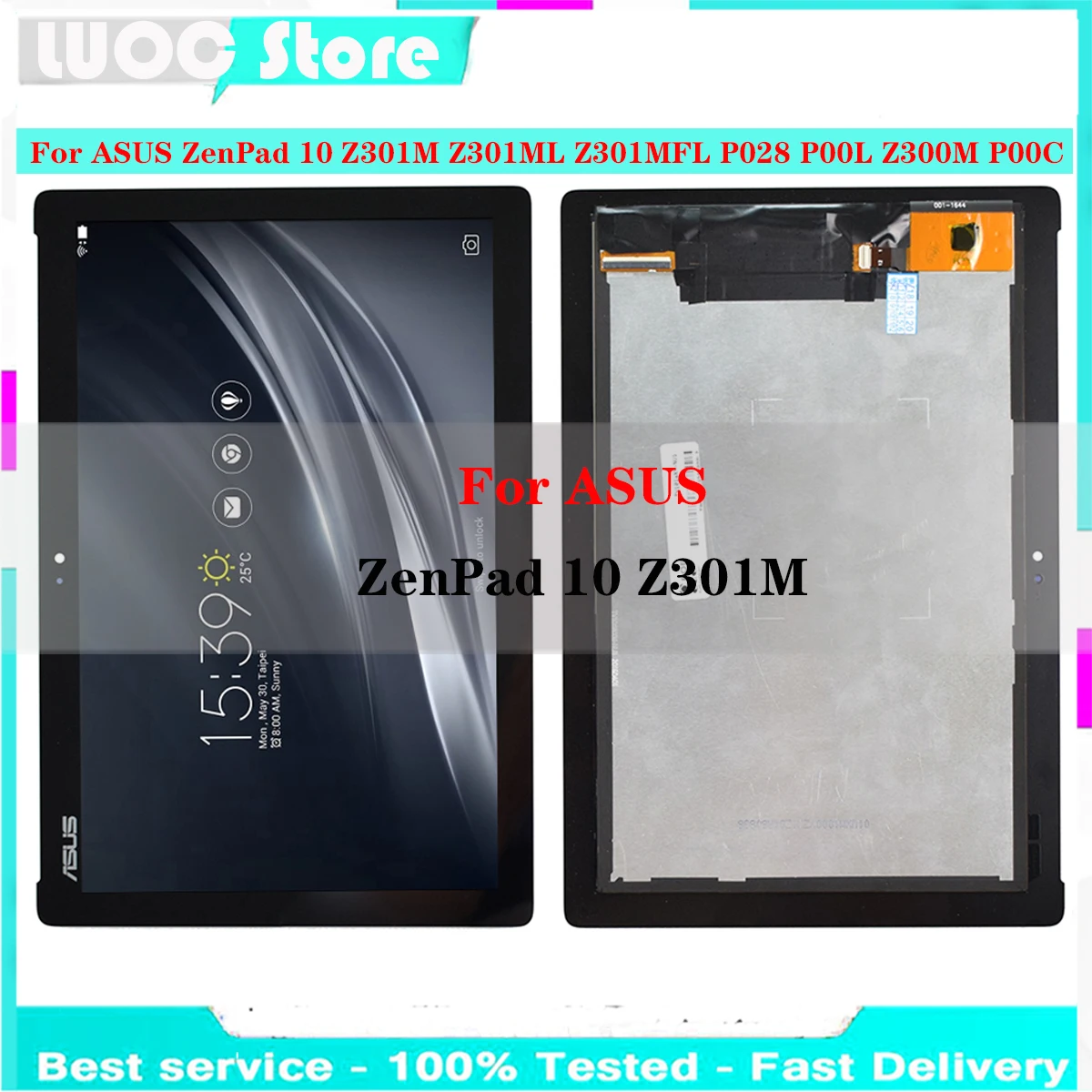 ЖК-дисплей NV101WUM-N52 для ASUS ZenPad 10 Z301M Z301ML Z301MFL P028 P00L Z300M P00C | Компьютеры и офис