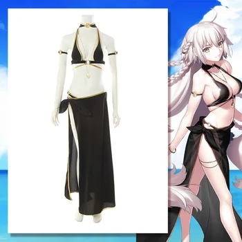 

Game FGO Fate/Grand Order Joan of Arc Cosplay Costume Alter Sexy Costume Fourth Anniversary Swimsuit Cosplay for Women Free Ship