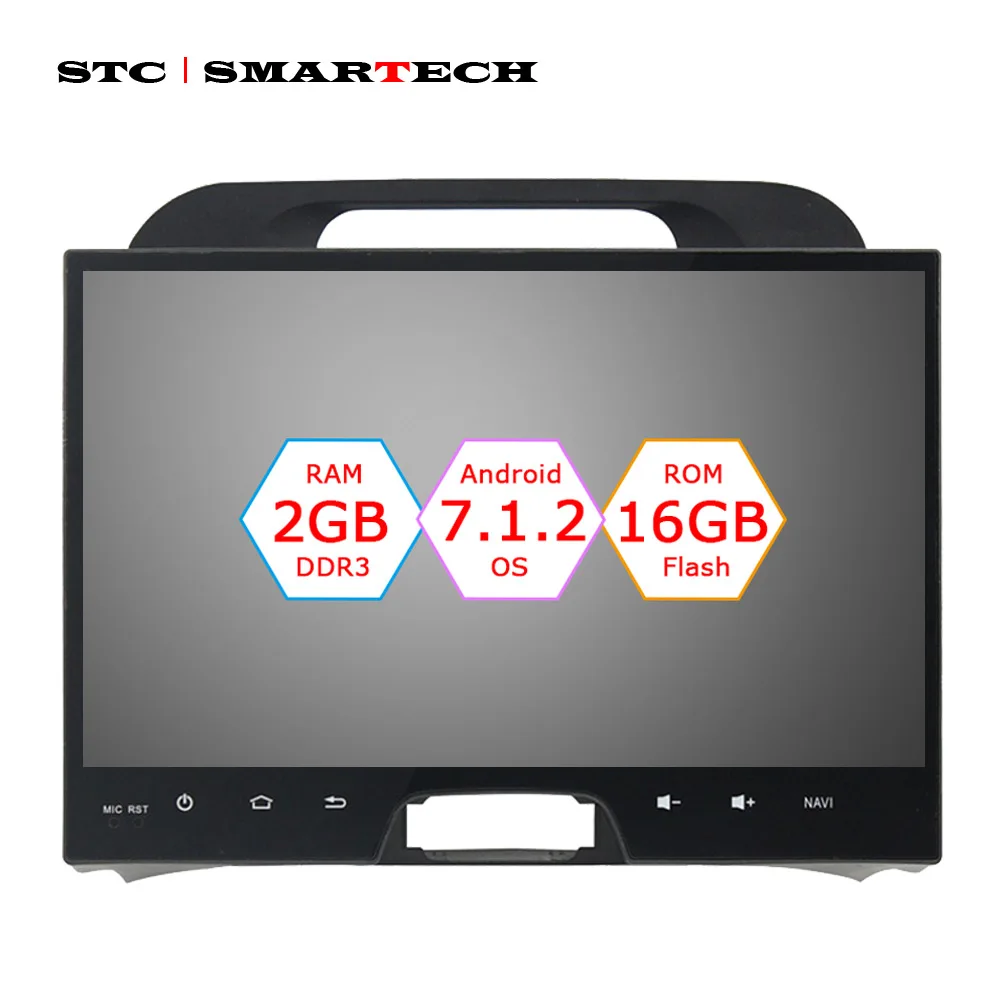 SMARTECH Автомобильный мультимедийный IPS 2din Android для KIA Sportage автомобильный Радио
