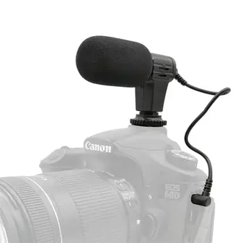 

Mamen MIC-06 Microphone For SLR DSLR Camera Smartphone For iPhone Samsung Mic Microphone 3.5mm Portable Video Record Mini Mic